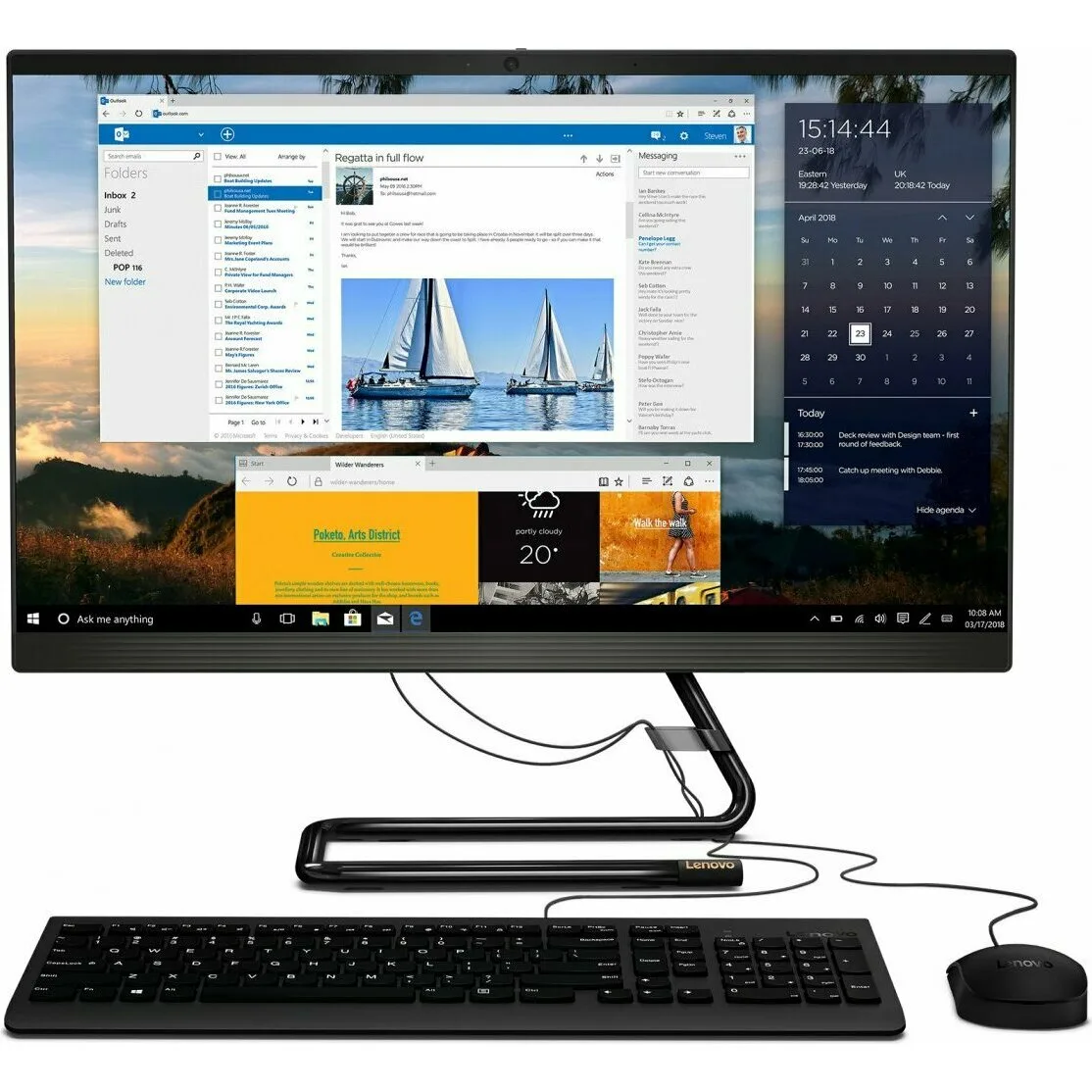 Моноблок Lenovo Ideacentre AIO A340-22IWL F0EB00PFRK